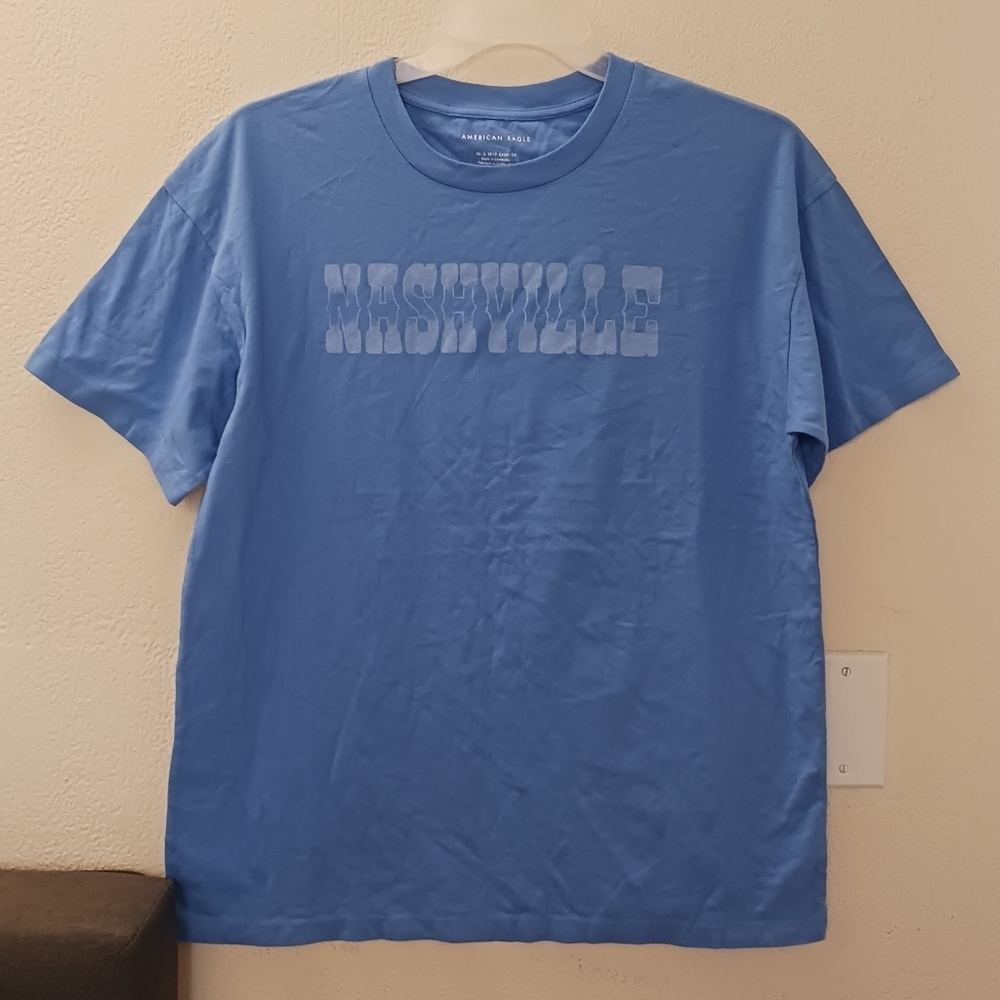 American Eagle Men's Blue Nashville T-Shirt Size XS
